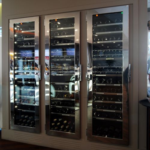 Weinkühlschrank für Restaurants - PUBLICIS DRUGSTORE - PROVINTECH - Einbau / Edelstahl / Glas