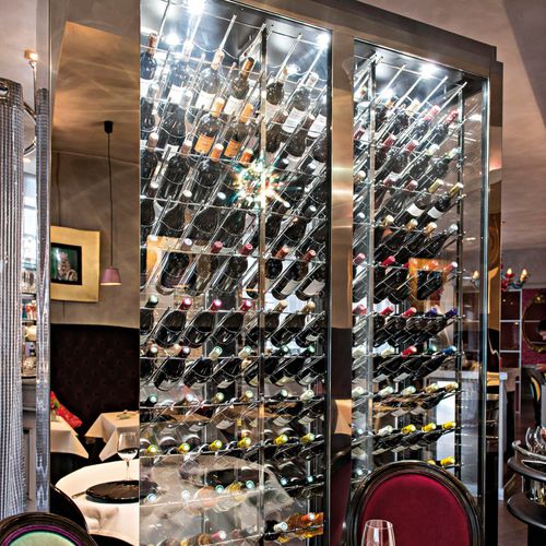 Weinkühlschrank für Restaurants - LA TRUFFE NOIRE - PROVINTECH - Einbau / Edelstahl / Glas