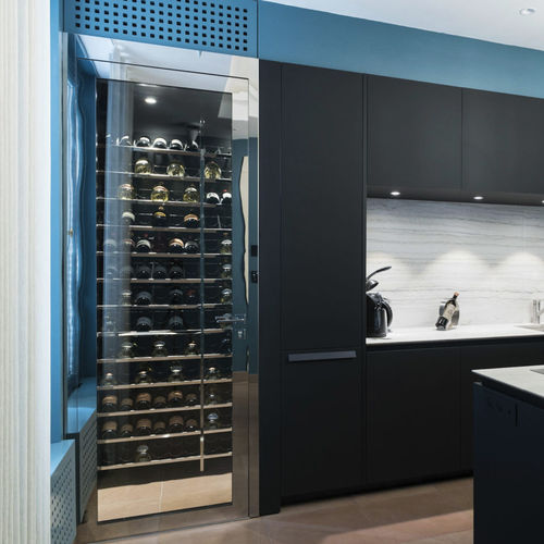 Einbau-Weinkühlschrank - LOFT B - PROVINTECH - Edelstahl / verglast / maßgefertigt
