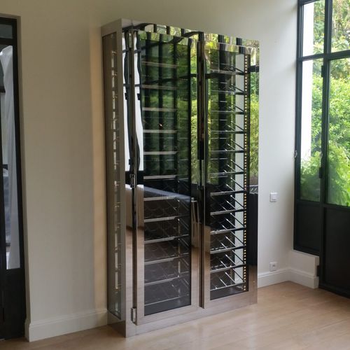 Freistehender Weinkühlschrank - VILLA MONTMORENCY - PROVINTECH - Edelstahl / verglast / maßgefertigt