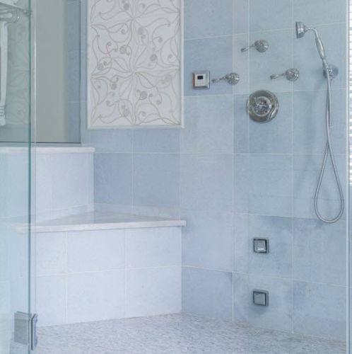 Natursteinfliesen - AZUL CIELO - ARTISTIC TILE - poliert / für Badezimmer / Wand