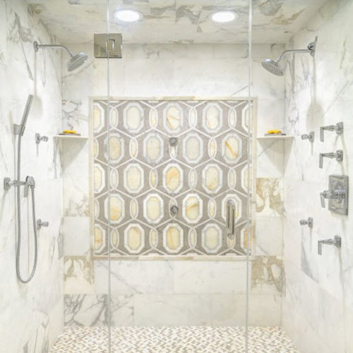 Fliesen für Badezimmer - CAPRI GREY  - ARTISTIC TILE - Wand / Naturstein / rechteckig