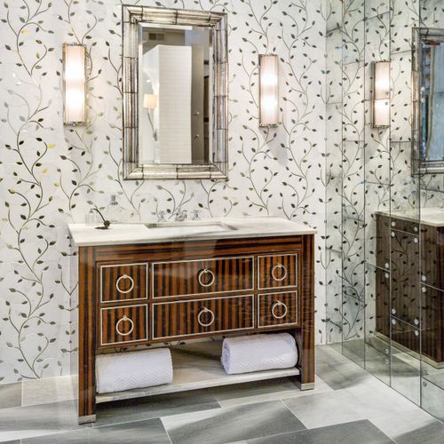 Natursteinfliesen - JAIPUR VINE CALACATTA GOLD - ARTISTIC TILE - poliert / für den Innenraum / Wand
