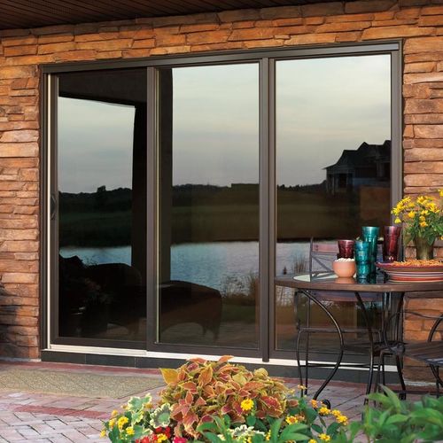 Glasschiebetür - WOOD-ULTREX  - INTEGRITY - Holz / Glasfaser / mit Doppelverglasung