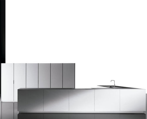 Moderne Küche - TEXTURADO BLANCO  - MUEBLES DOCA - Holz / Glas / Porzellan