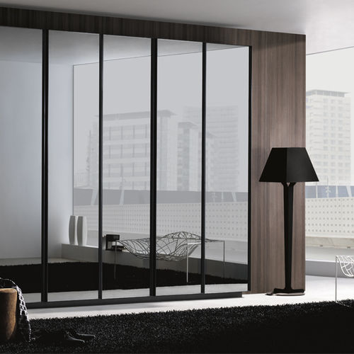 Moderner Kleiderschrank - LEACH REFLEX - MUEBLES DOCA - Holz / Glas / Stahl