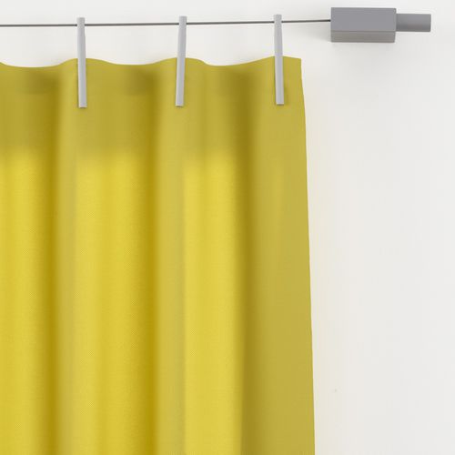Vorhangstoff - ACE - KVADRAT - einfarbig / FR-Polyester / Samt