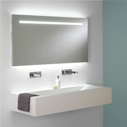 Wandmontierter Spiegel für Badezimmer - FLAIR 1250 0762 - astro - modern / rechteckig / Metall