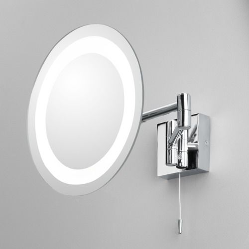 Wandmontierter Spiegel für Badezimmer - GENOVA 0356 - astro - modern / rund / Metall