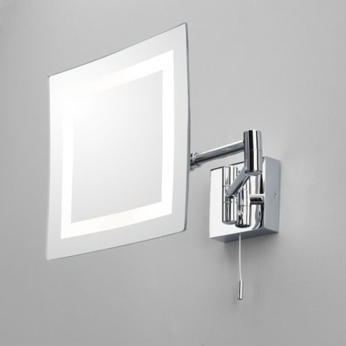 Wandmontierter Spiegel für Badezimmer - TORINO 0355 - astro - modern / quadratisch / Metall