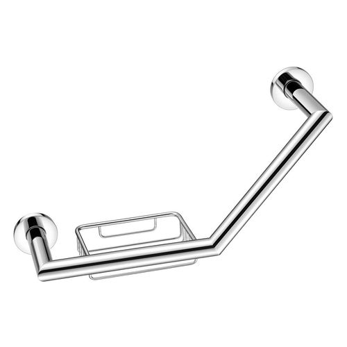 Messing-Stützgriff - TECNO - Aliseo - Chrom / L-förmig / wandmontiert