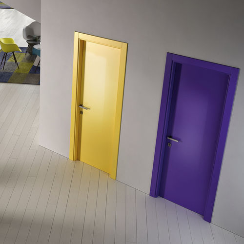 Tür für Innenbereich - 1000 COLOURS - GIDEA - Laminat / einflügelig / ohne Verglasung