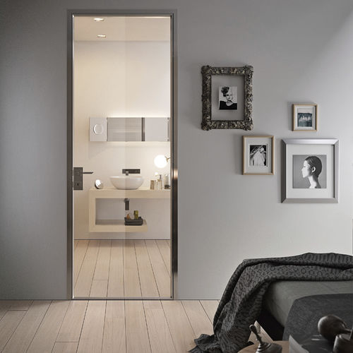 Tür für Innenbereich - G-LIKE : 1VT 35MM - GIDEA - Aluminium / Laminat / einflügelig