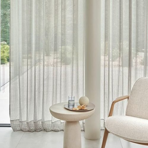 Vorhangstoff - JASKO FR - JAB ANSTOETZ FABRICS - einfarbig / Polyester / transparent