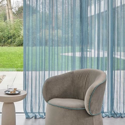 Vorhangstoff - PLEATS - JAB ANSTOETZ FABRICS - einfarbig / Polyester / Dekor