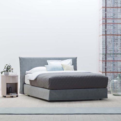 Doppelbett - LOFT - SCHRAMM - modern / Polster / Kopfteil