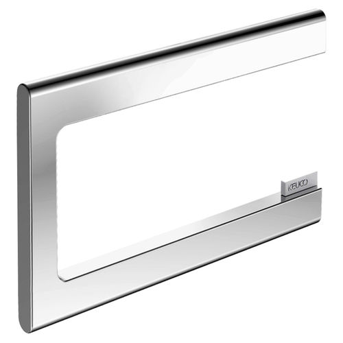 Wandmontierter WC-Rollenhalter - 11562  - KEUCO - aus verchromtem Metall / schwarz / für Hotels