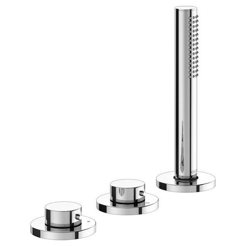 Zweigriffmischer für Badewanne - 51530 - KEUCO - Aufsatz / aus verchromtem Metall / für Badezimmer