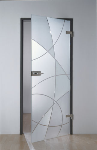 Tür für Innenbereich - MELBOURNE - SPRINZ - Glas / einflügelig / Glas