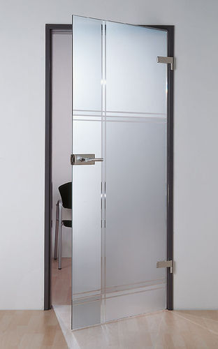 Tür für Innenbereich - AACHEN - SPRINZ - Glas / einflügelig / Schiebe