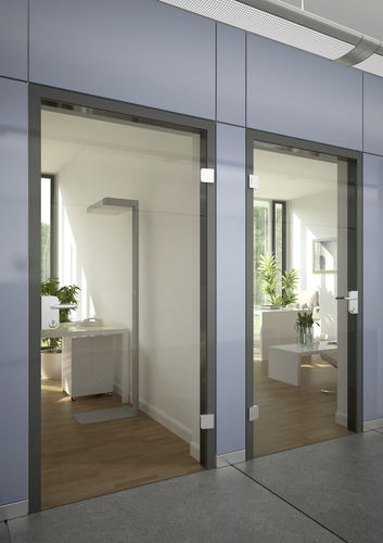 Tür für Innenbereich - OFFICE - SPRINZ - Glas / einflügelig / Glas