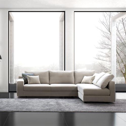 Ecksofa - DAKOTA - GRASSOLER - modern / Stoff / mit abnehmbarem Bezug