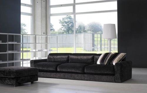 Modulsofa - THUNDER - GRASSOLER - modern / Stoff / schwarz