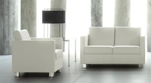Kompaktes Sofa - ARTEMIS - GRASSOLER - modern / Leder / weiß