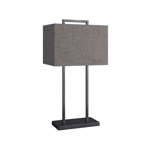 Tischlampe - L75 - CASADISAGNE - Messing / Leinen / modern
