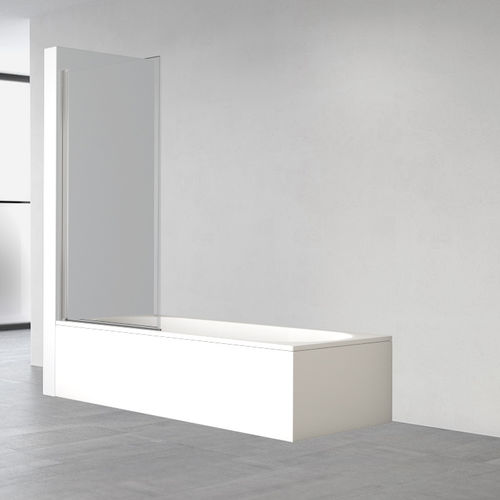 Feststehender Badewannen-Duschwand - HP-110 - PROFILTEK - Hartglas / rahmenlos