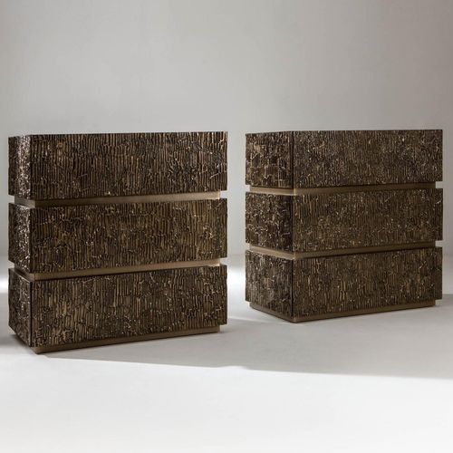 Moderner Nachttisch - CORTECCIA - LAURAMERONI - Metall / Marmor / Gestell aus Metall