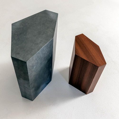Moderner Beistelltisch - Imperfetto  - LAURAMERONI - Marmor / Gestell aus Marmor / rund
