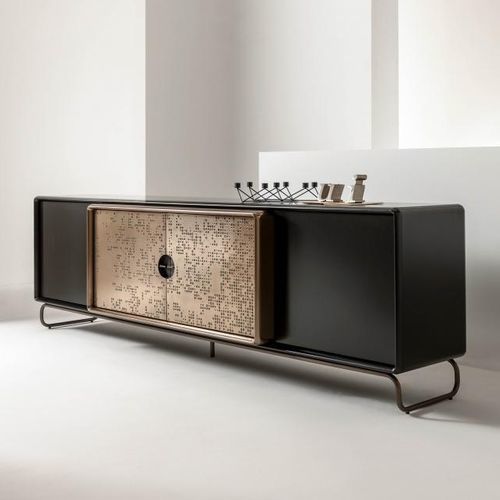 Modernes Sideboard - talento up - LAURAMERONI - Holz / Metall / Glas