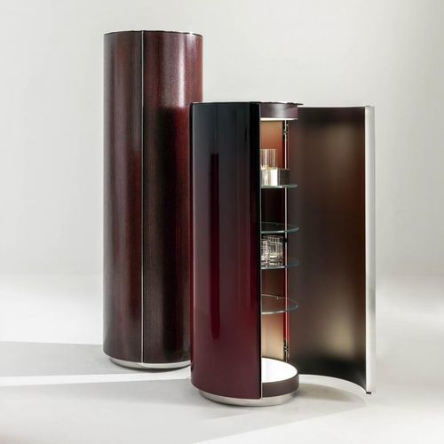 Moderner Geschirrschrank - Tango  - LAURAMERONI - Holz / Glas / Stahl