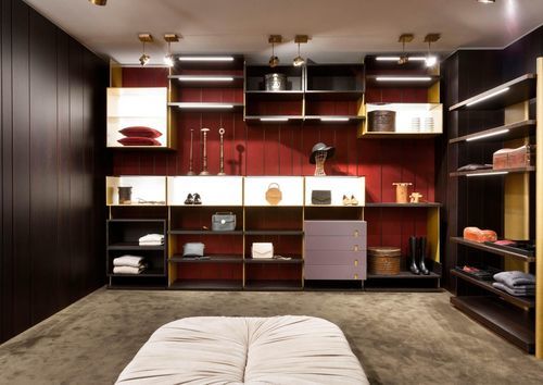 Begehbarer Kleiderschrank / Modul - Line  - LAURAMERONI - modern / Holz / Glas