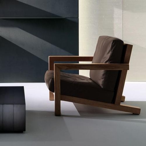 Moderner Sessel - BD 21 - LAURAMERONI - Stoff / Leder / Holz