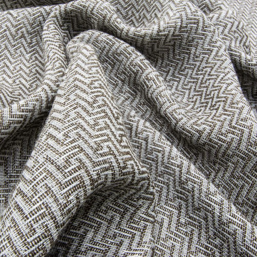 Vorhangstoff - LABYRINTH  - Fischbacher 1819 - Motiv / Leinen / Acryl