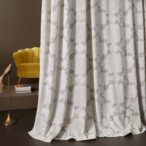 Vorhangstoff - MARGARITA - Fischbacher 1819 - Blumenmotive / Polyester / Baumwolle