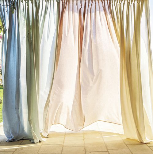Einfarbige Gardine - FINO - Fischbacher 1819 - Wolle / Tencel® / waschbar