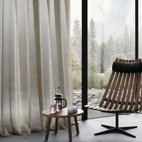 Vorhangstoff - BENU SOUL  - Fischbacher 1819 - Motiv / Polyester / waschbar