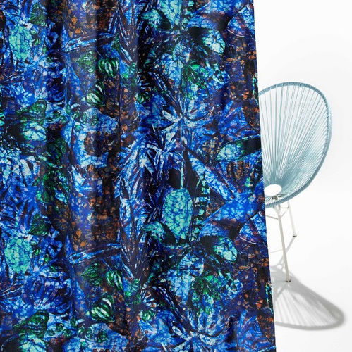 Möbelstoff - MANGROVE - Fischbacher 1819 - für Vorhänge / Blumenmotive / Polyester