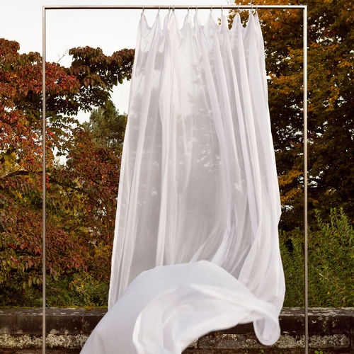 Einfarbige Gardine - BENU PURE FR  - Fischbacher 1819 - FR-Polyester / waschbar / schwerentflammbar