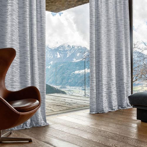 Vorhangstoff - ASCONA  - Fischbacher 1819 - Motiv / Polyester / Trevira CS®