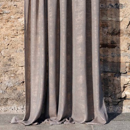 Vorhangstoff - MOONRISE   - Fischbacher 1819 - Streifenmuster / Polyester / Leinen