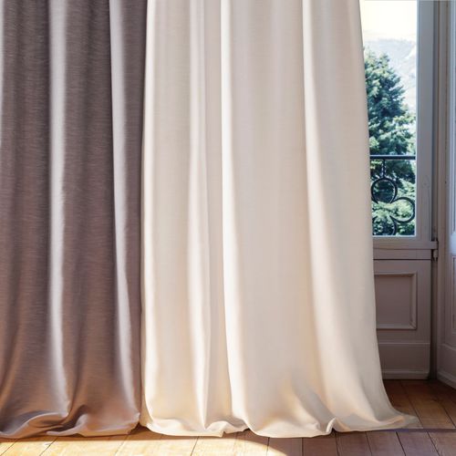 Vorhangstoff - ALVIS - Fischbacher 1819 - einfarbig / Polyester / Trevira CS®