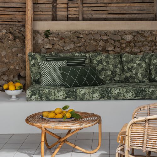 Möbelstoff - CAPRI FLORA  - Fischbacher 1819 - Naturmotiv / Polyester / Hanf