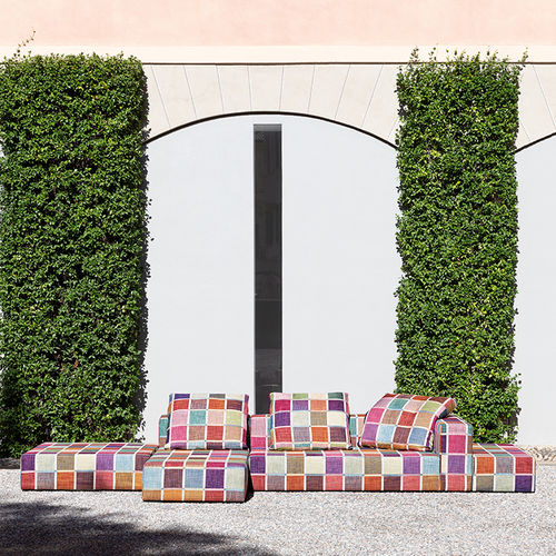 Möbelstoff - DANCING FLOWERS - MISSONI HOME - Karomuster / mehrfarbig / Trevira CS®