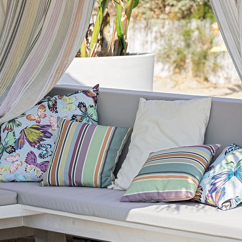 Möbelstoff - VANESSA - MISSONI HOME - Streifenmuster / mehrfarbig / für den Außenbereich