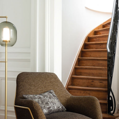 Möbelstoff - LUMINEUSE - CASAMANCE - für Vorhänge / Motiv / Baumwolle