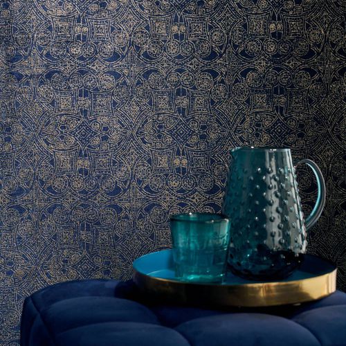Moderne Tapete - JALI - CASAMANCE - Vinyl / Motiv / Stoffoptik